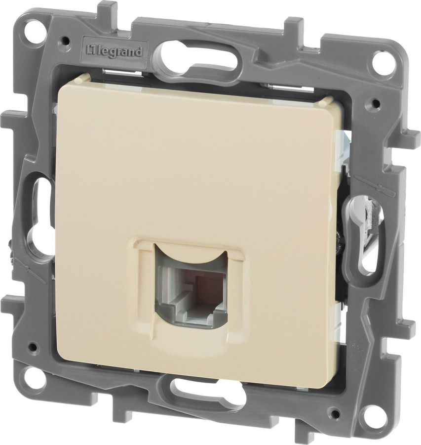 Розетка RJ-11 1 пост Legrand Etika слоновая кость, предпросмотр