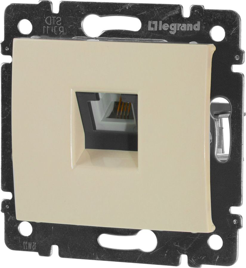 Розетка RJ-11 1 пост Legrand Valena слоновая кость, предпросмотр