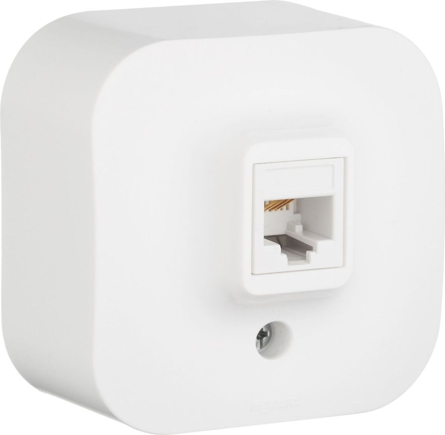 Розетка RJ-11 1 пост Legrand Quteo белый, предпросмотр