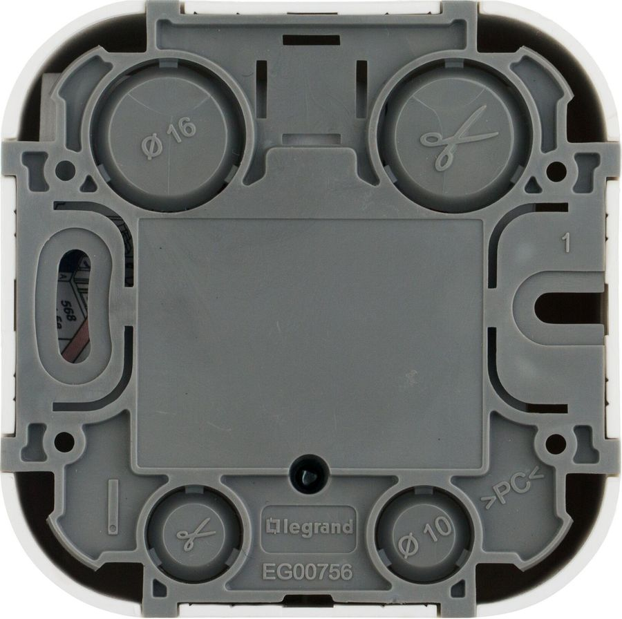 Розетка RJ-45 1 пост Legrand Quteo белый, превью