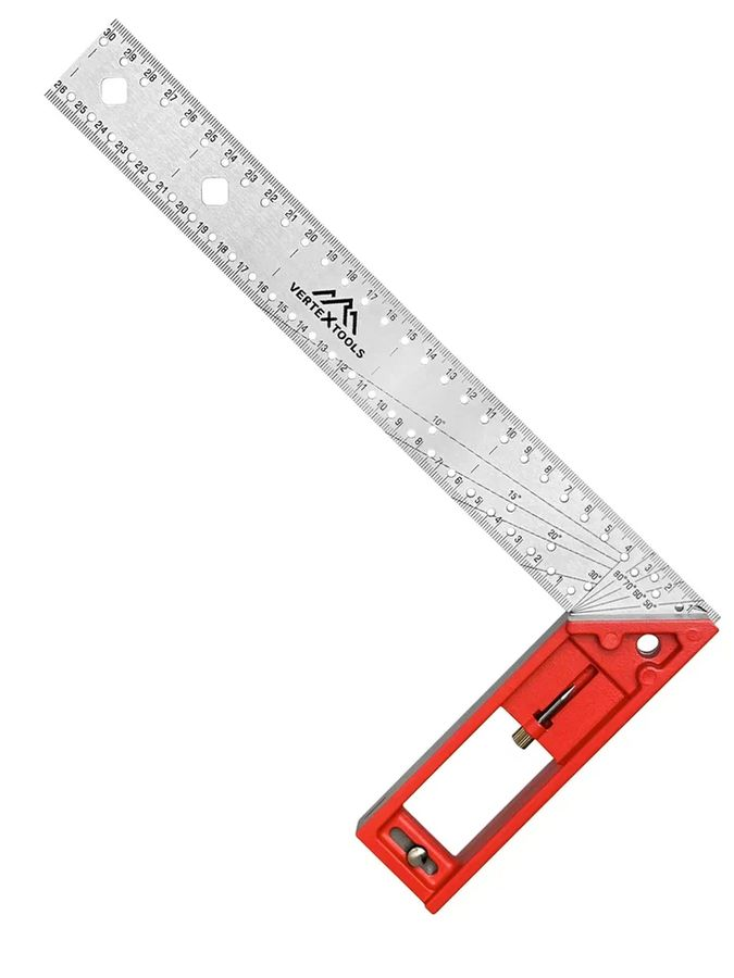 Угольник VERTEXTOOLS ULTRA-PRECISE 3046-300 нержавеющая сталь 300 мм, превью