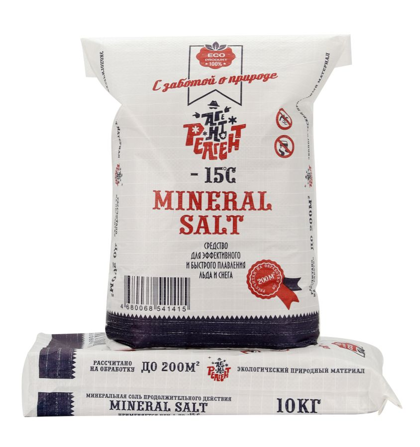 Противогололедный реагент Mr.Defroster Mineral Salt 10 кг, предпросмотр