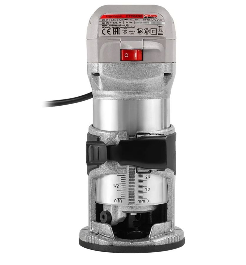 Фрезер кромочный электрический CROWN CT11023S 710 Вт, предпросмотр