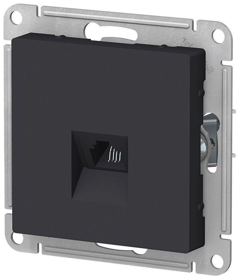 Розетка RJ-11 1 пост Schneider Electric Atlas Design карбон, превью