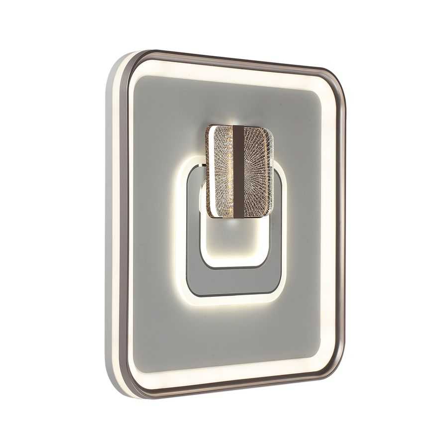 Светильник Lumion Piko Gemini, LED 85Вт, 3000-6500K, 490х490, IP20, пульт ДУ, металл/акрил, Белый, превью