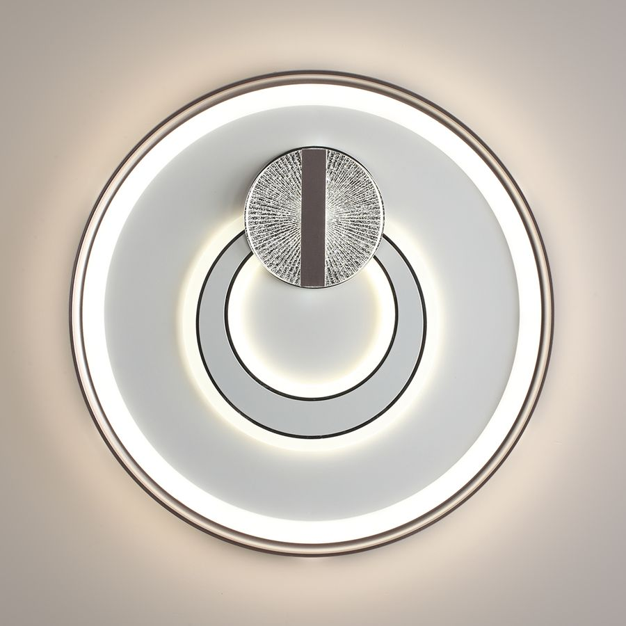 Светильник Lumion Piko Gemini, LED 85Вт, 3000-6500K, D490, IP20, пульт ДУ, металл/акрил, Белый, предпросмотр