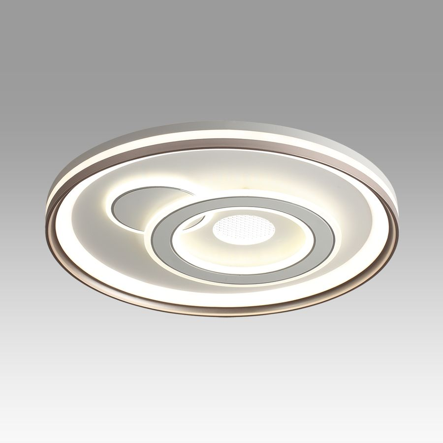 Светильник Lumion Piko Gemini, LED 85Вт, 3000-6500K, D490, IP20, пульт ДУ, металл/акрил, Белый, предпросмотр