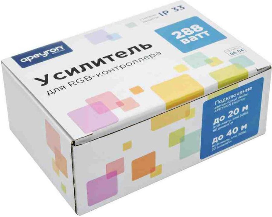 Усилитель для контролера светодиодной ленты Apeyron Electrics 04-04 288-576 Вт, превью