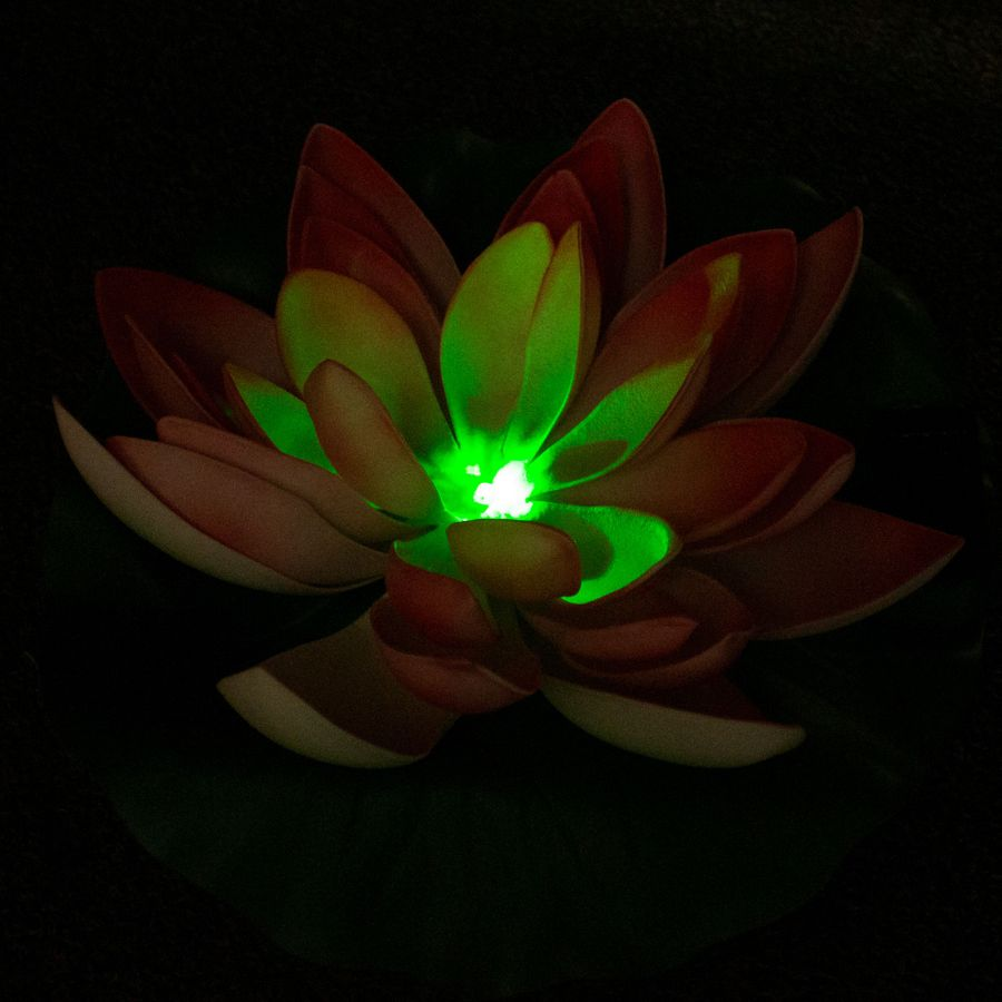 Фигура прудовая Ecotec Лотос LED, 28х10см, предпросмотр