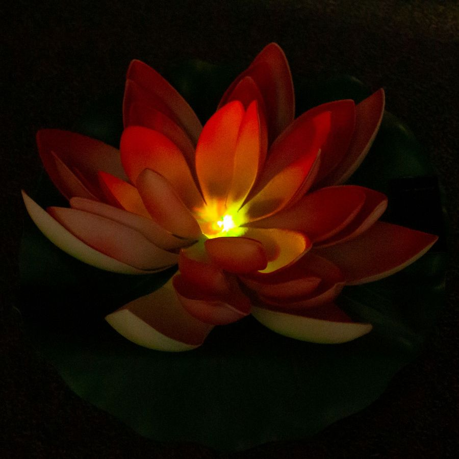 Фигура прудовая Ecotec Лотос LED, 28х10см, предпросмотр