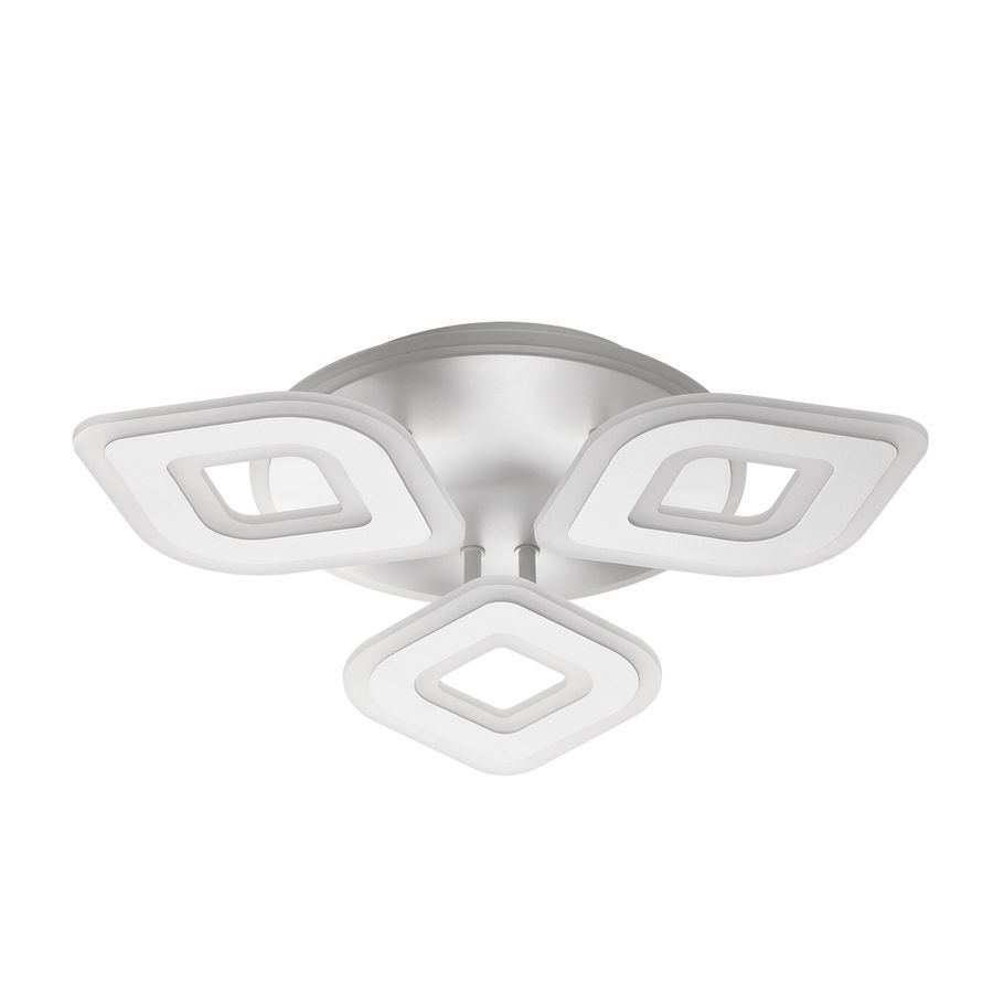 Светильник потолочный Lumion Ledio Vikki, LED 62W с подсветкой, 220V, ПДУ, белый, металл/акрил, предпросмотр