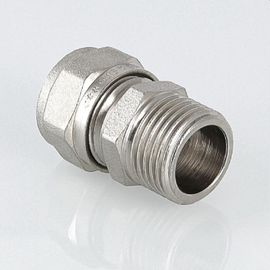 Соединитель латунь никелированный VALTEC IV3012005 3/4" х 20 мм, предпросмотр