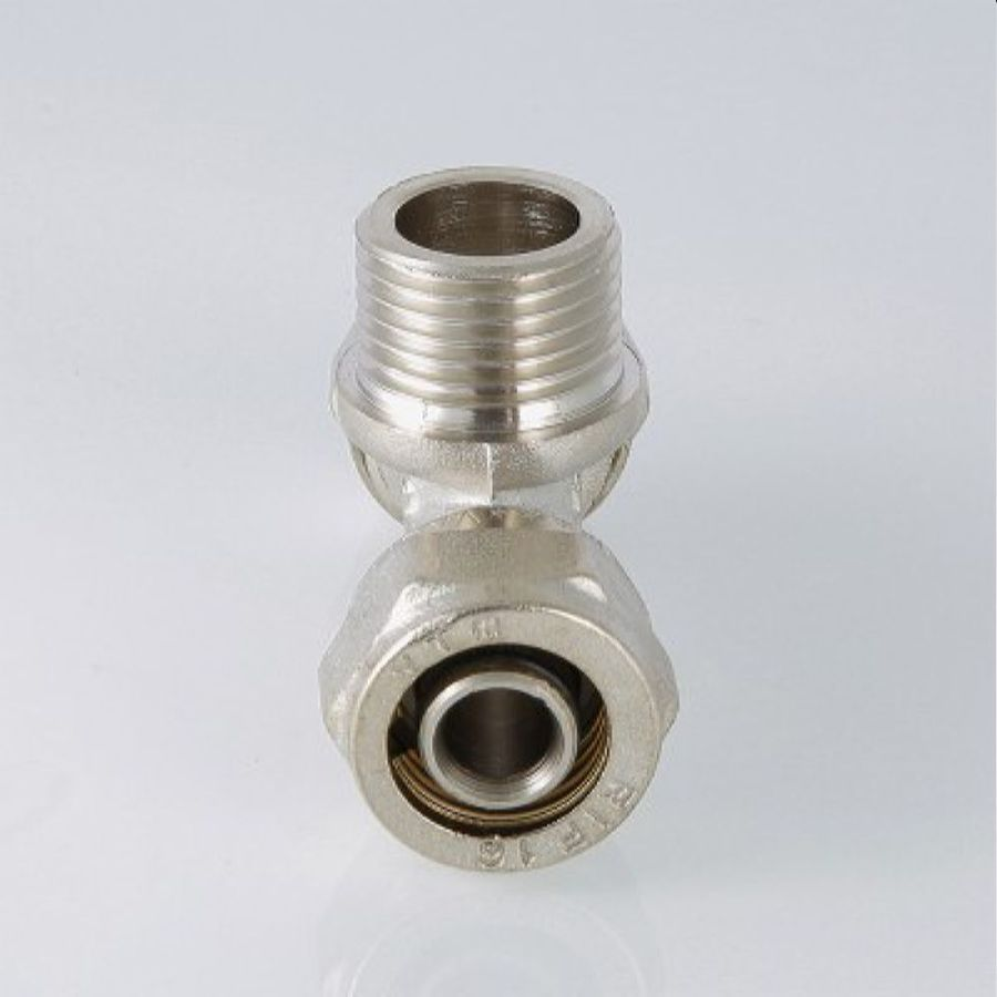 Тройник латунь никелированный VALTEC 3/4" х 26 мм, превью