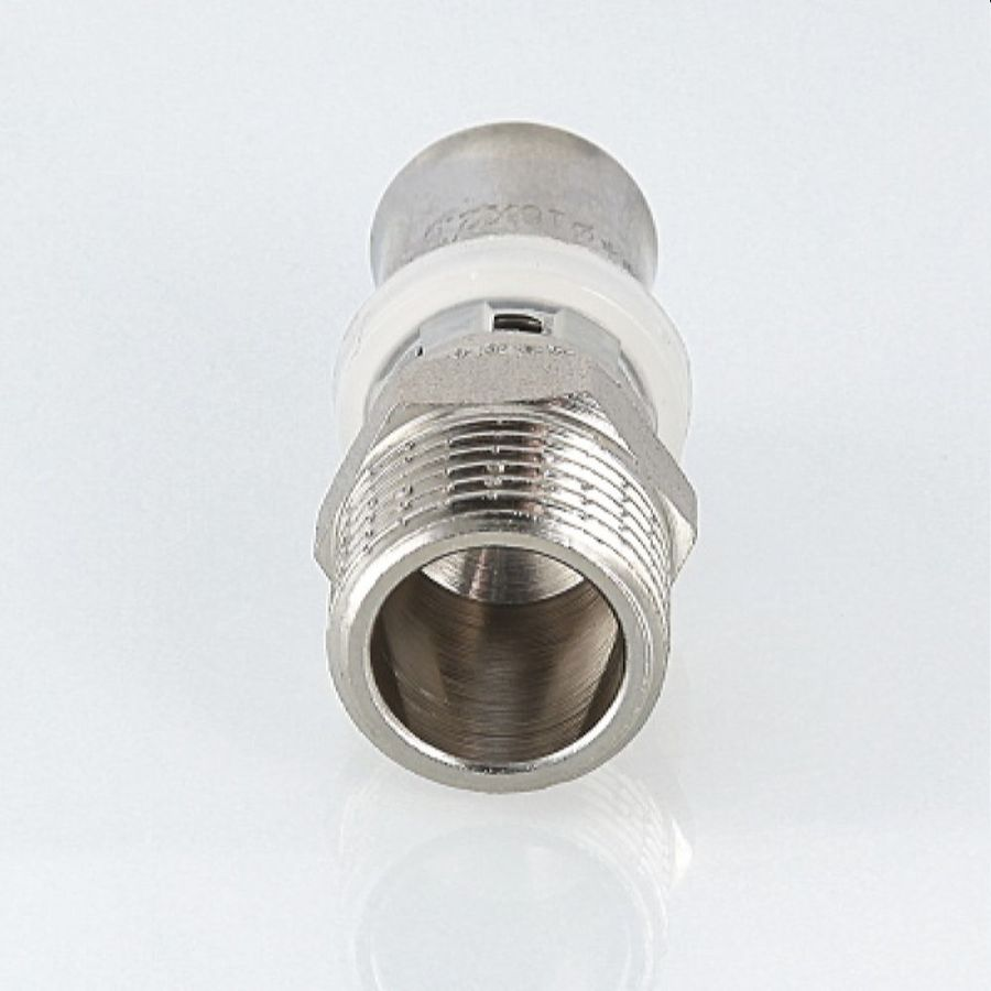 Соединитель латунь никелированный VALTEC VTm.201.N 3/4" х 16 мм, превью