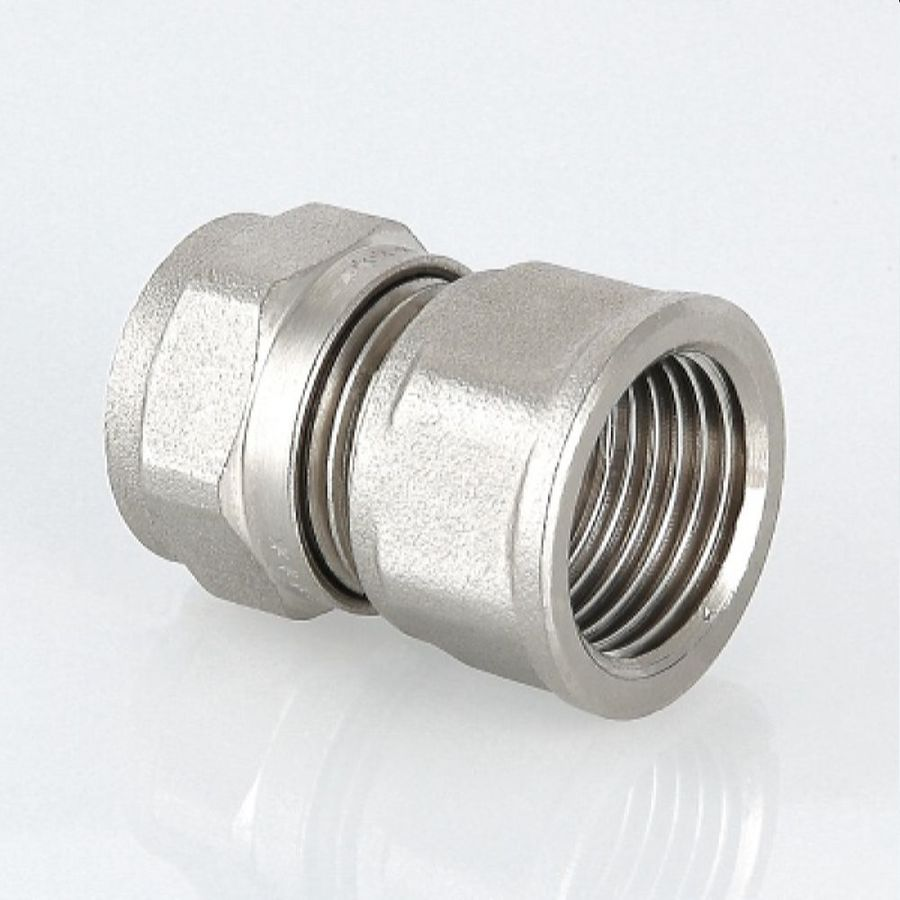 Соединитель латунь никелированный VALTEC IV3021605 3/4" х 16 мм, предпросмотр