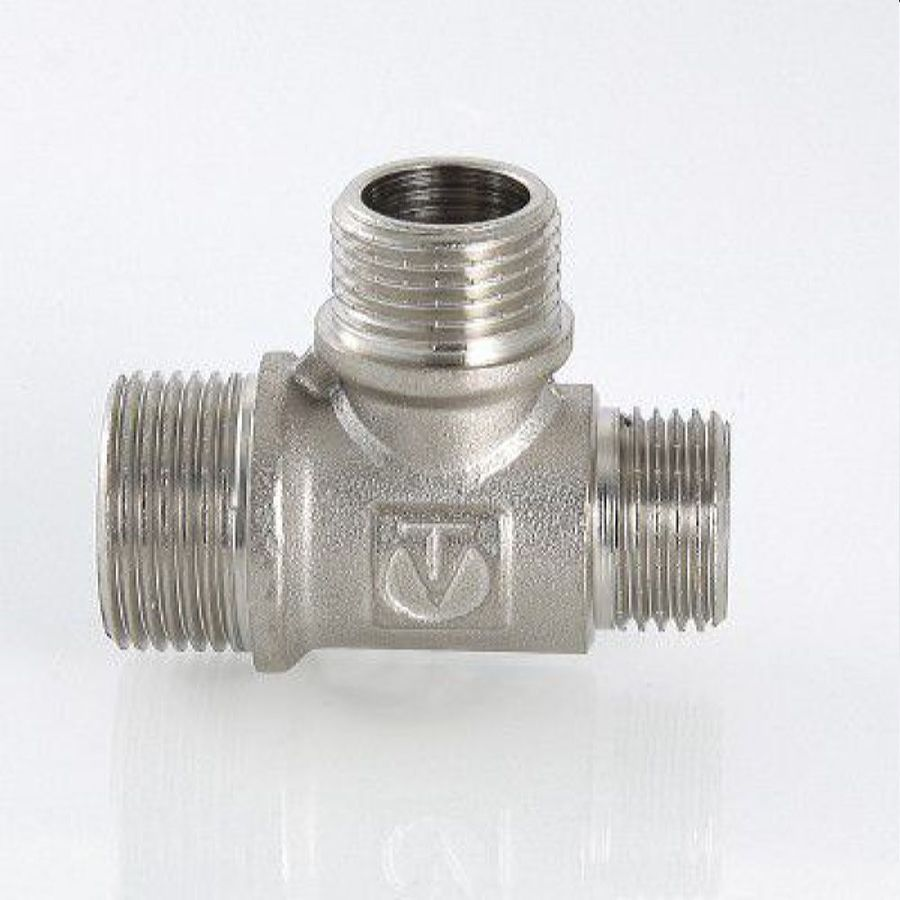 Резьбовой фитинг тройник латунь VALTEC 3/4" х 1/2" х 3/4", превью