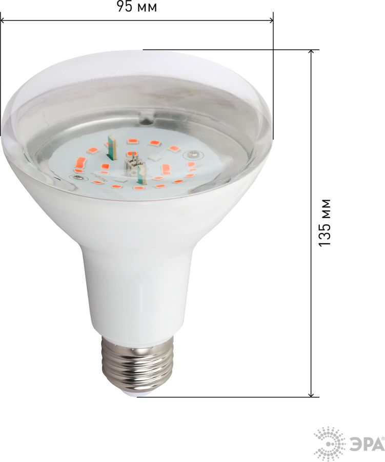 Светодиодная фитолампа красно-синего спектра ЭРА FITO-16W-RB-E27-K 16Вт 1310K, превью