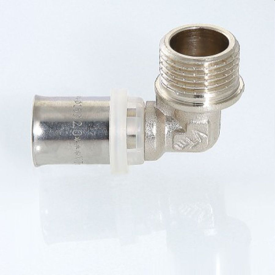 Угольник латунь никелированный VALTECVTm.253.N 1/2" х 16 мм, предпросмотр
