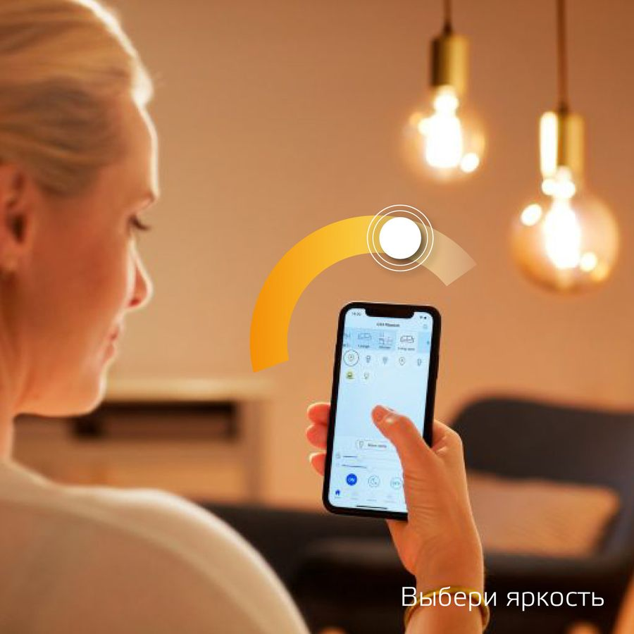 Умная Wi-Fi лампочка Gauss Smart Home Filament С35 4,5W 495лм E14 DIM управление голосом/смартфоном, предпросмотр