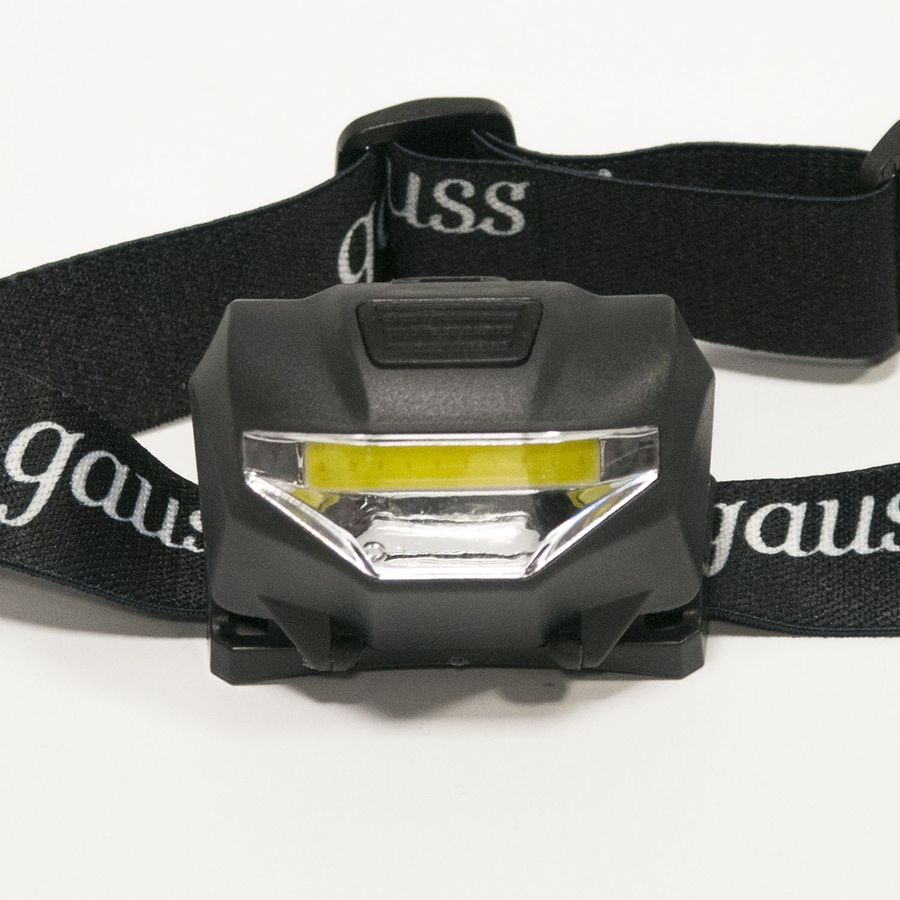 Фонарь налобный GAUSS модель GFL306 1W 100lm 3xAAА LED 1/12/60, превью