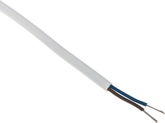 Сетевой шнур 2х0,75 мм², 1,8 м белый REXANT, превью