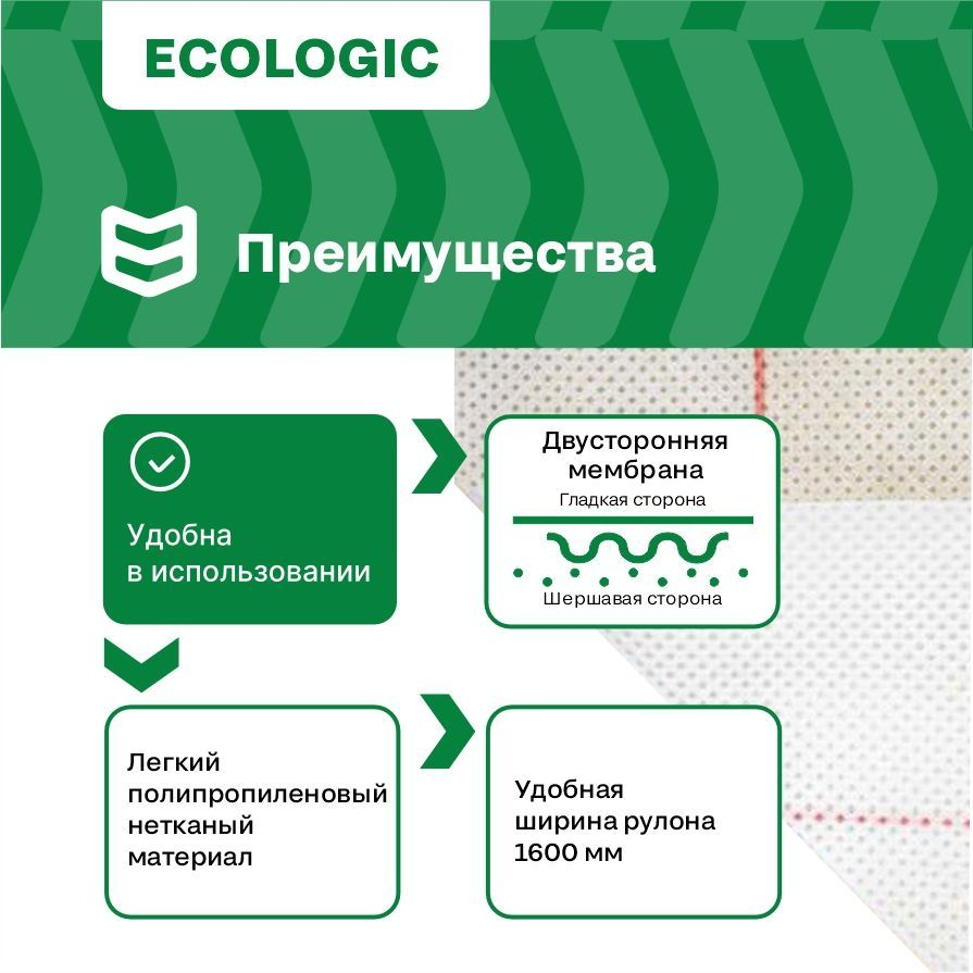 Строительная мембрана пароизоляционная IZOWAY мембранная 27 г/м² 1,6x43,75 м, предпросмотр
