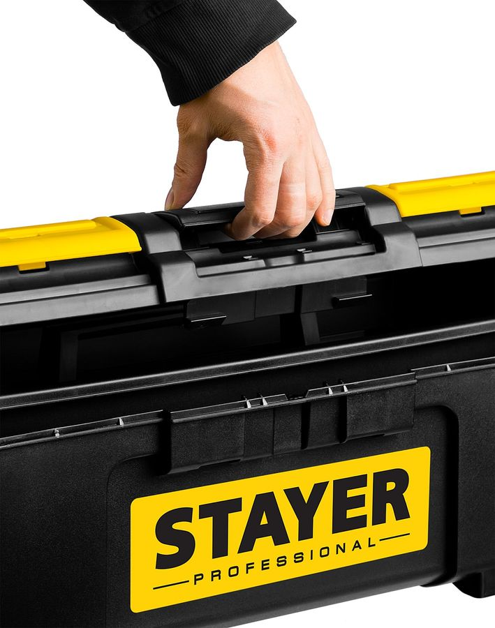 Ящик пластиковый для инструмента Stayer TOOLBOX-24 PROFESSIONAL 590х270х255 мм, предпросмотр