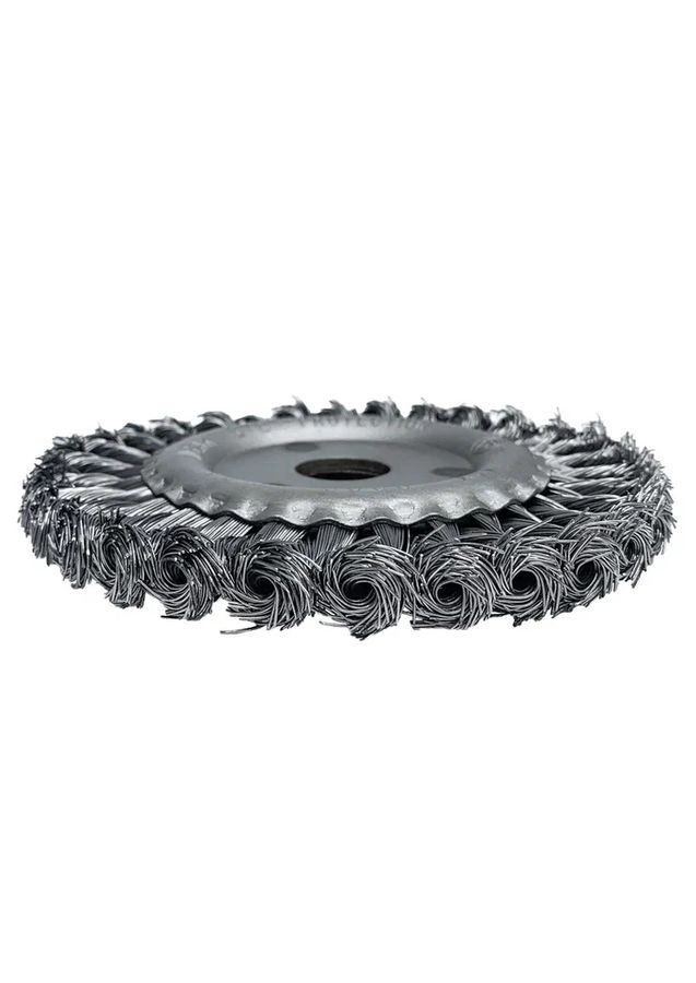 Щетка плоская (125х22 мм; крученая проволока) для УШМ VERTEXTOOLS 12100-125, предпросмотр