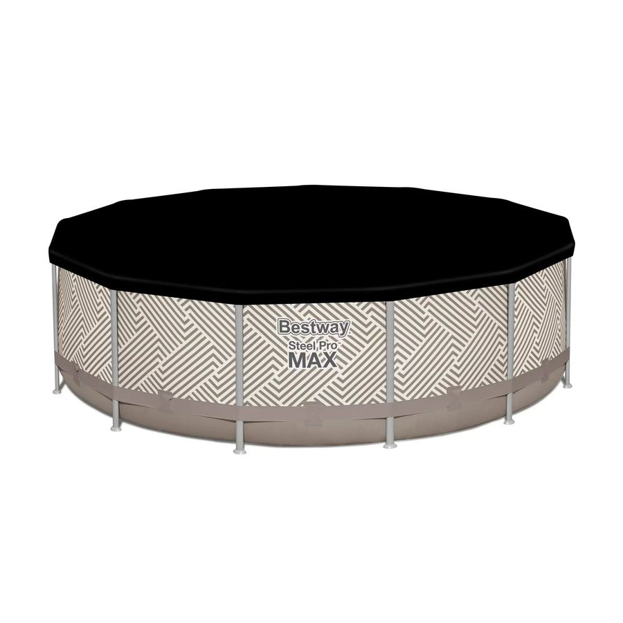 Бассейн каркасный BESTWAY Steel Pro Max, 396х396х107см, фильтр-насос, лестница и тент, превью