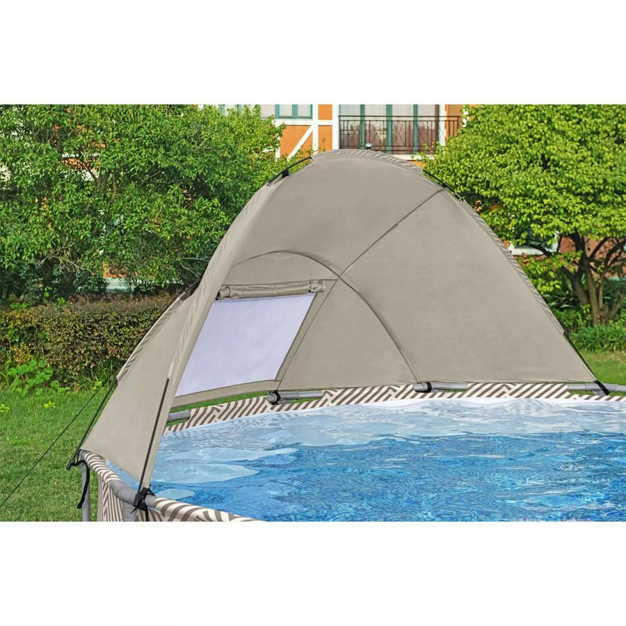 Бассейн каркасный BESTWAY Steel Pro Max, 396х396х107см, фильтр-насос, лестница и тент, превью