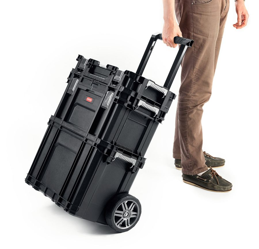 Ящик/тележка/органайзер для инструмента KETER SMART ROLLING 564х373х700 мм, превью
