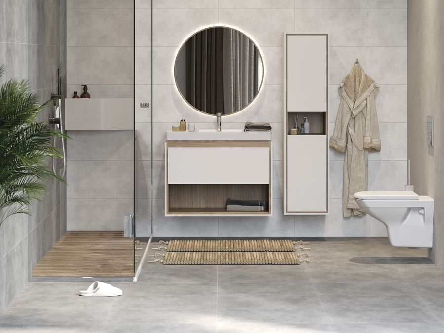 Керамогранит Cersanit Polaris серый 29,7X59,8 см 1,77 м², предпросмотр