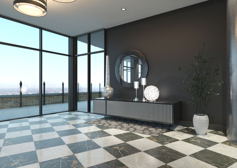 Керамогранит Cersanit Queen черный 42X42 см 1,587 м², предпросмотр