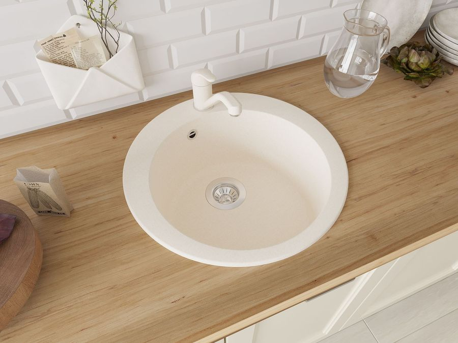 Мойка кухонная BAMBOO Орион, белый, превью