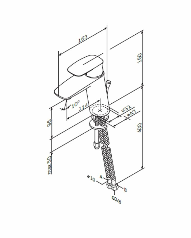 Смеситель для раковины AM.PM Spirit V2.1 F71A02100, предпросмотр