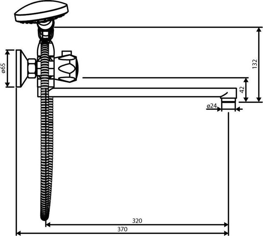 Смеситель для ванны Dorff Modern D7095000, предпросмотр