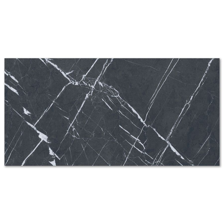 Керамогранит AB Gres Black Marquina Glossy 60X120 см 1,44 м², предпросмотр