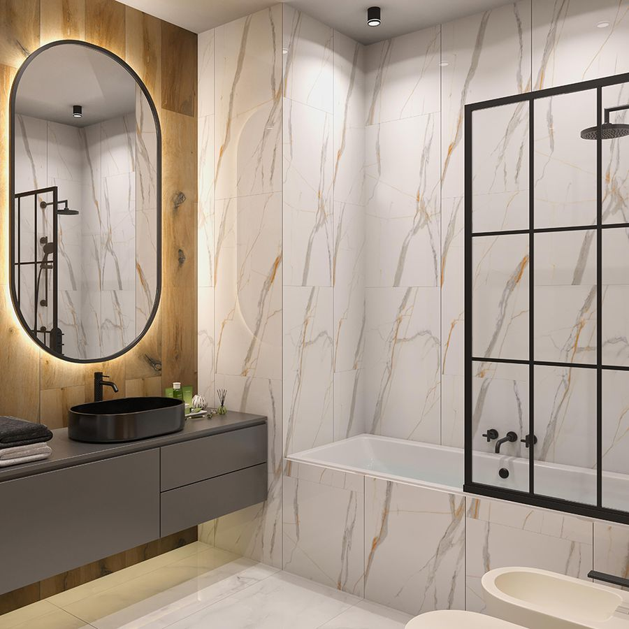 Керамогранит AB Gres Roma Grigio Glossy 60X120 см 1,44 м², превью