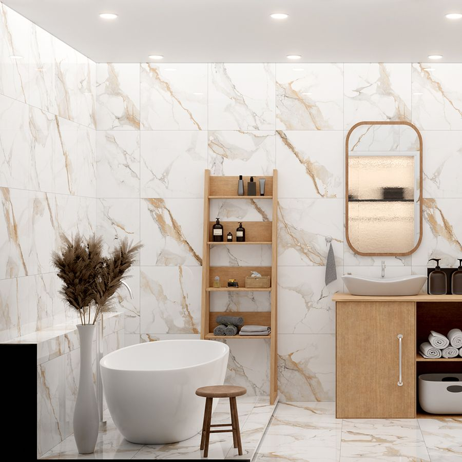 Керамогранит AB Gres Colonial Bianco Glossy 60X60 см 1,44 м², превью