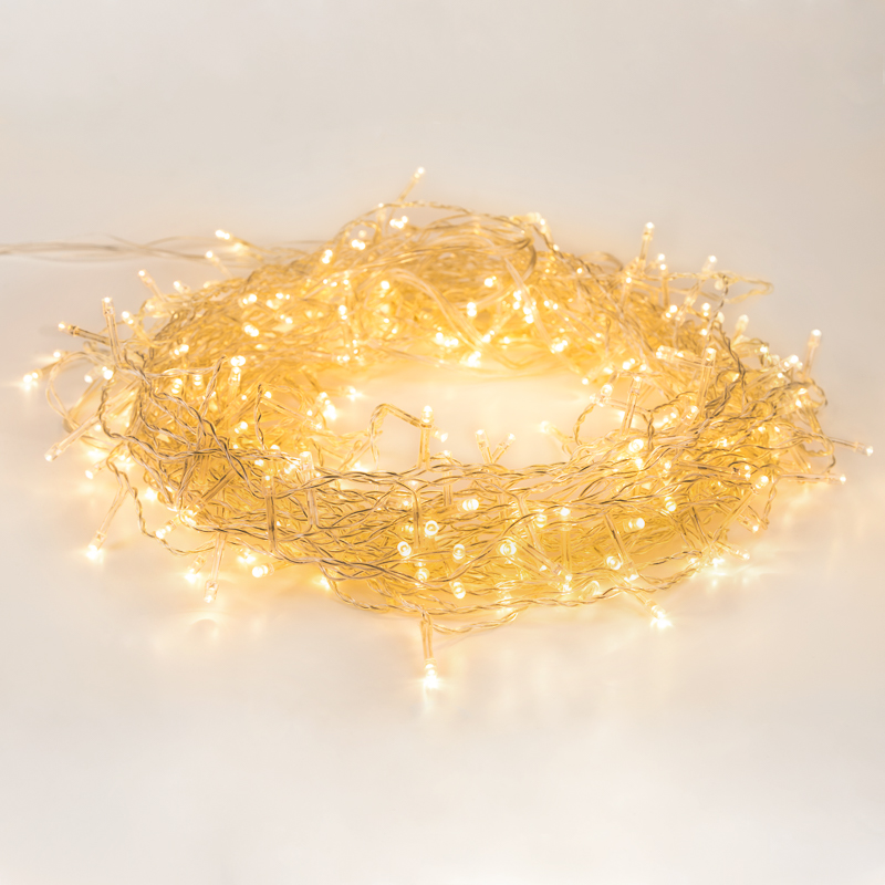Гирлянда Твинкл Лайт 10 м, прозрачный ПВХ, 80 LED, цвет ТЕПЛЫЙ БЕЛЫЙ, предпросмотр