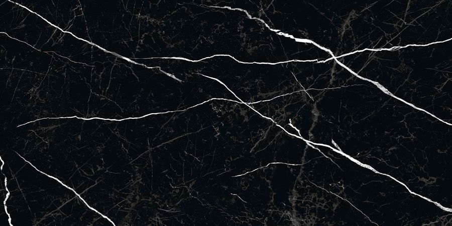 Керамогранит Staro Nero Marquina черный 60X120 см 1,44 м², превью