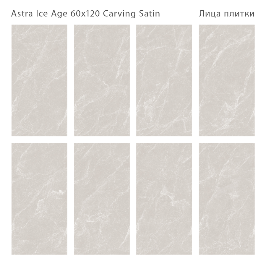 Керамогранит Staro Astra Ice Age Carving Satin 60X120 см 1,44 м², превью