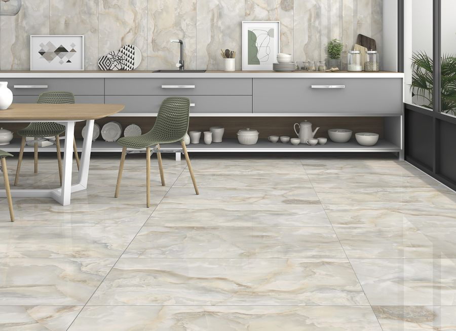 Керамогранит Global Tile Miller Onyx бежевый полированный 60X120 см 1,44 м², превью