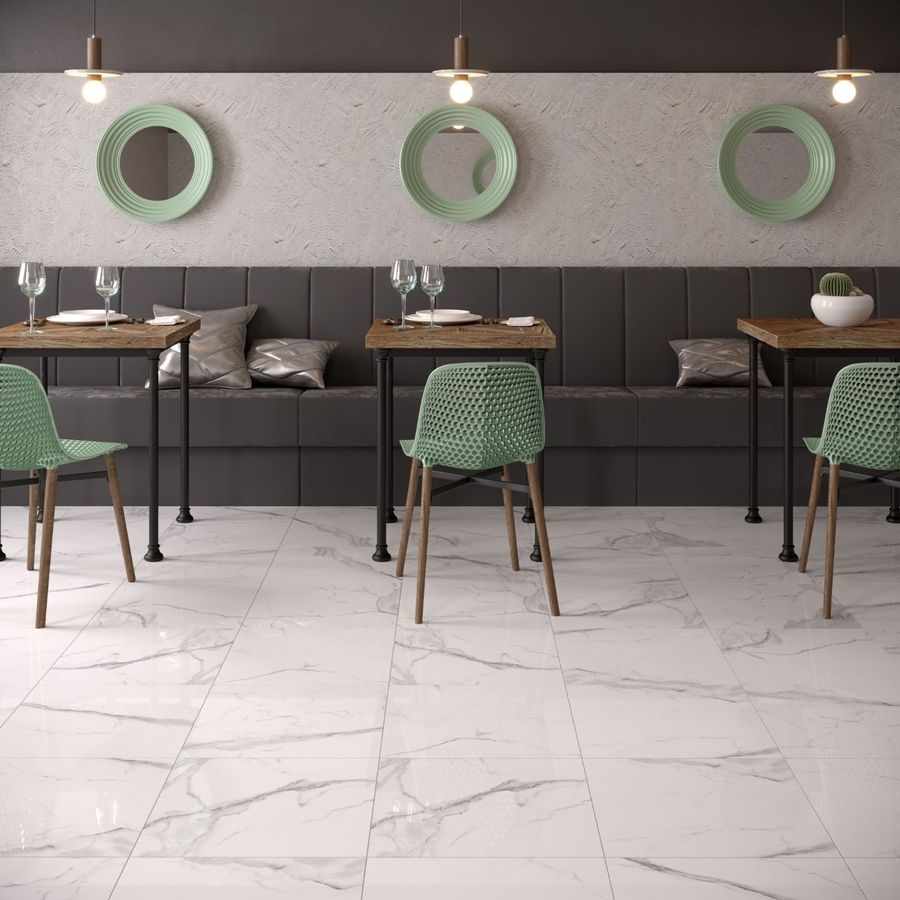 Керамогранит Gracia Ceramica Carrara белый 60X60 см 1,44 м², предпросмотр