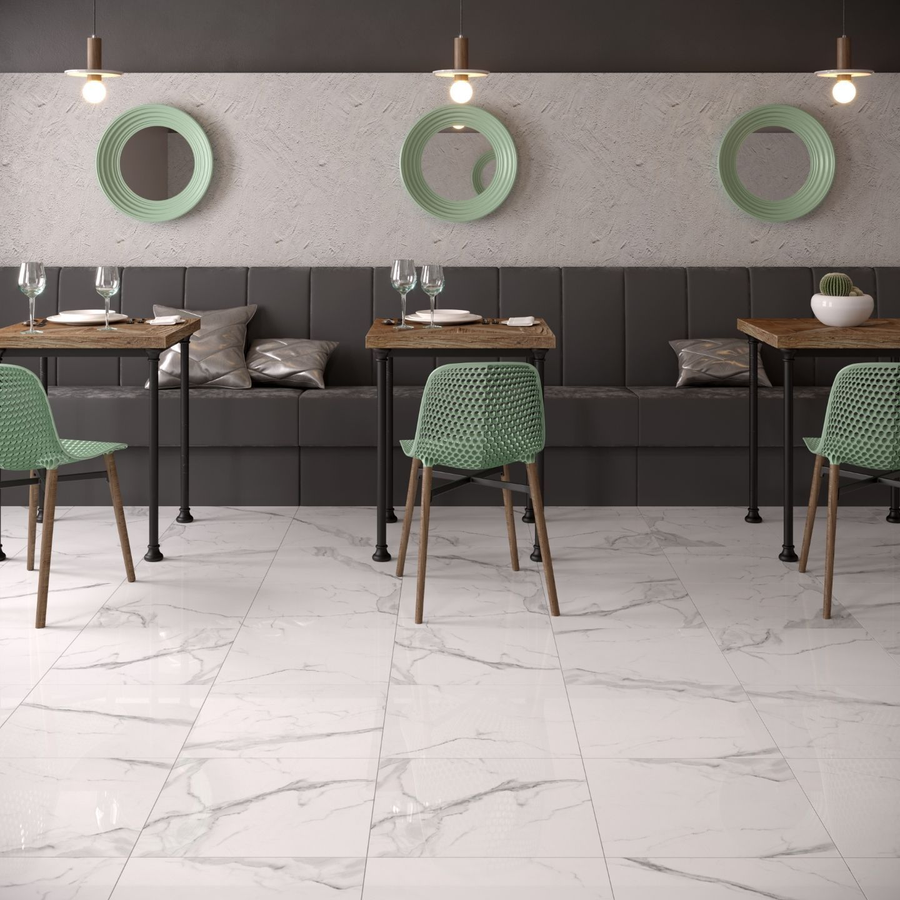Керамогранит Gracia Ceramica Carrara белый 60X60 см 1,44 м², предпросмотр