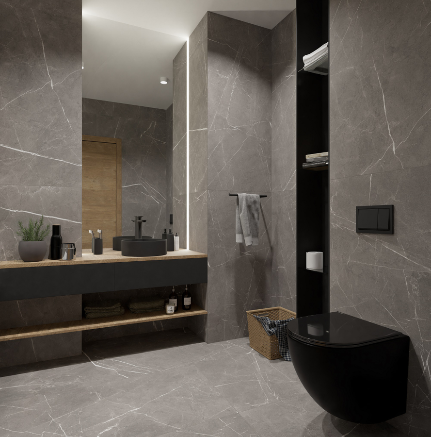 Керамогранит Global Tile Encanto Карвинг серый 60X120 см 1,44 м², превью