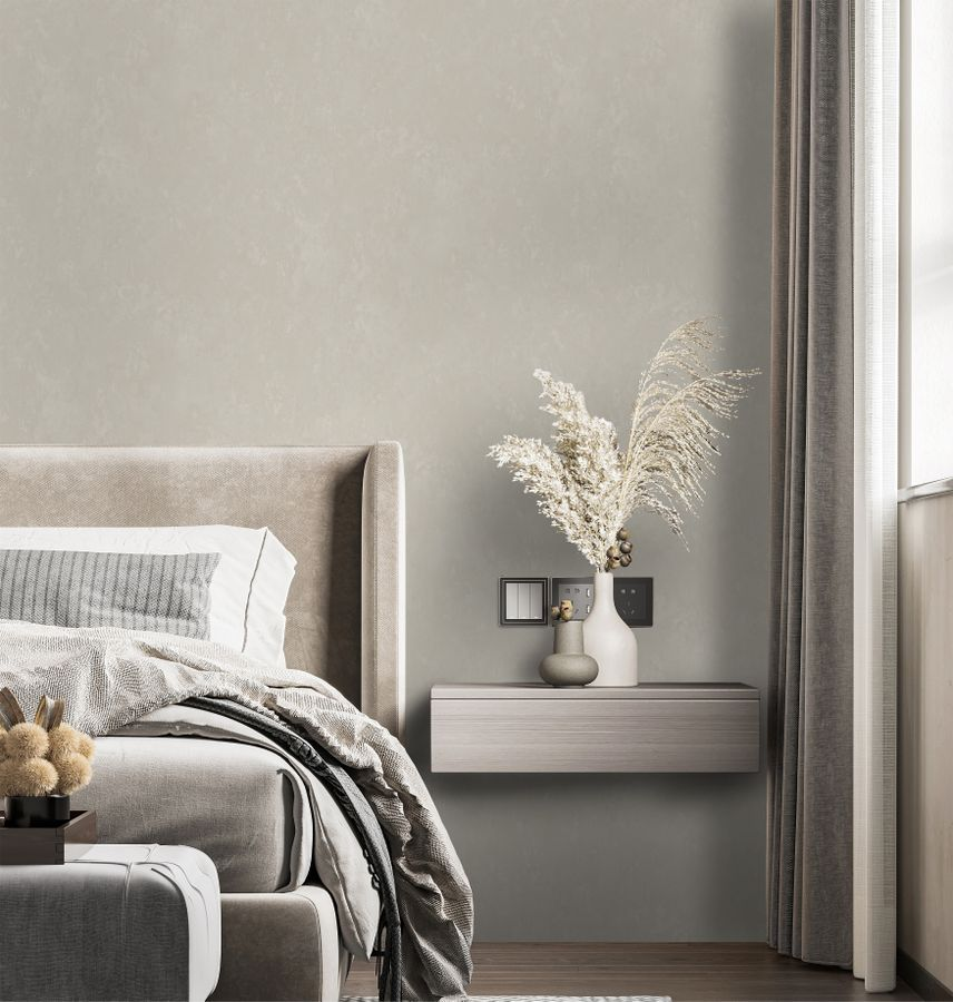Виниловые обои WALLSECRET pazzle 9044-14 серо-песочные 1,06х10,05 м, предпросмотр