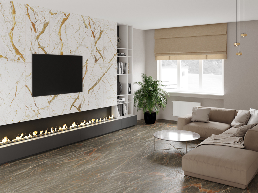 Керамогранит Axima Bari белая 60X120 см 1,44 м², превью
