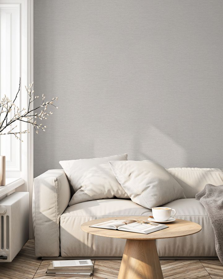 Виниловые обои WALLSECRET lana 9063-05 серые 1,06х10,05 м, предпросмотр