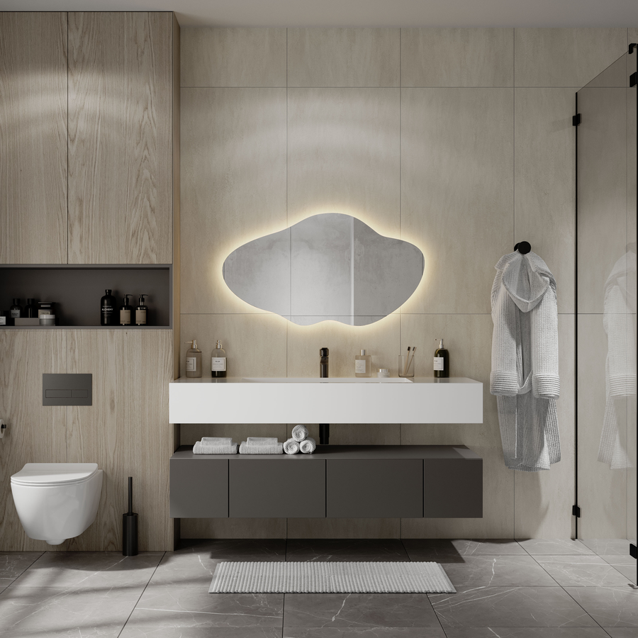 Зеркало "Brino Led" 600х1100 с датчиком движения и теплой подсветкой (реверсивное), превью